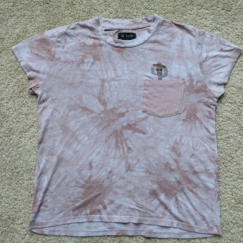 Tie-dye cactus crop top